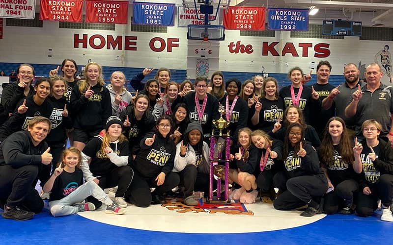 Penn High School girls wrestling team, 2022 Indiana state champions
