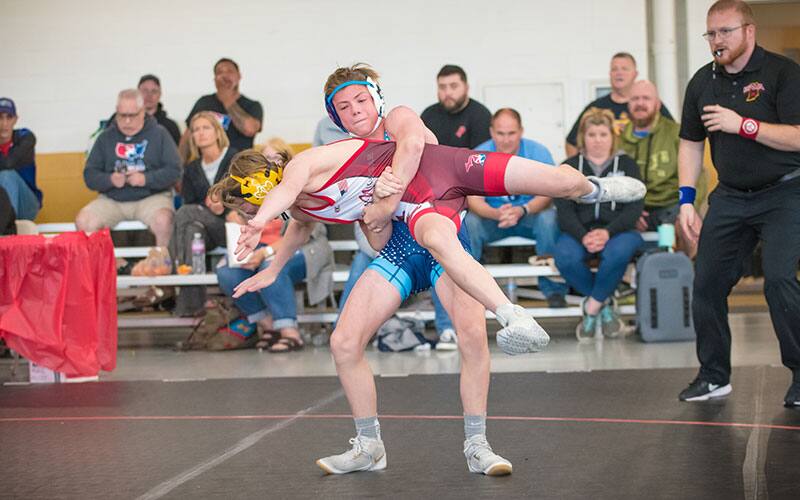 Action shot from 14U National Duals in Indianapolis