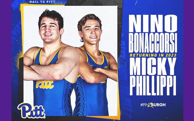 Pitt graphic with Nino Bonaccorsi and Micky Philippi 