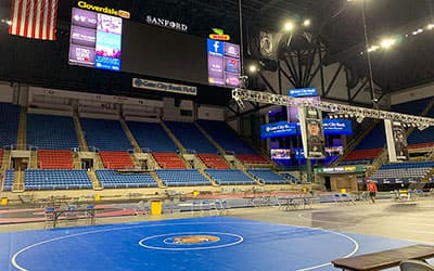 The FargoDome two days prior to start of 2022 USMC Junior/16U Nationals.