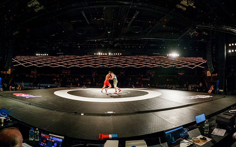 Panoramic view of Final X New York at Hulu Theater at Madison Square Garden