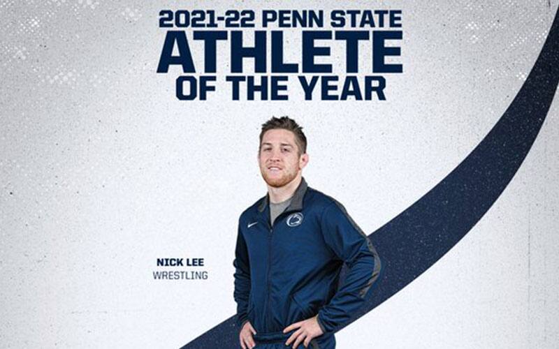 Nick Lee Penn State Athlete of the Year graphic