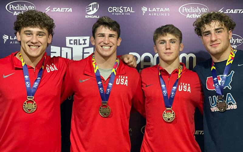 Matt Cover, Sam Wolf, Rocco Welch, PJ Casale at the Junior Pan American Games