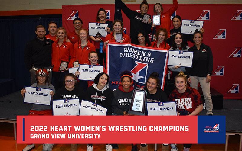 Grand View women's wrestling team, 2022 Heart of America Conference champions