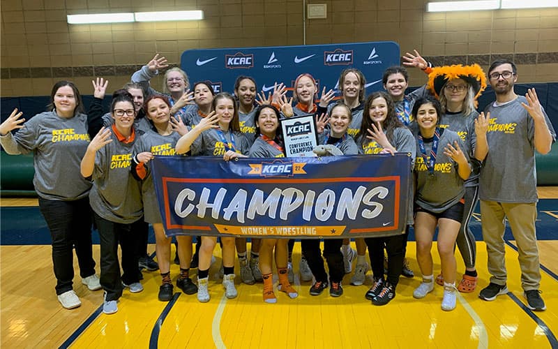 2022 KCAC Women's Wrestling Champions, Jamestown University