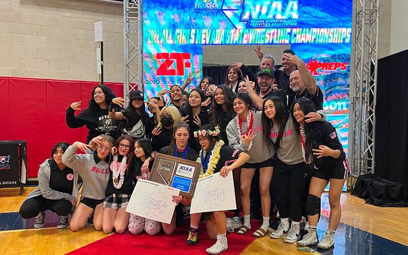 SLAM Academy celebrates its third straight Nevada girls state team title