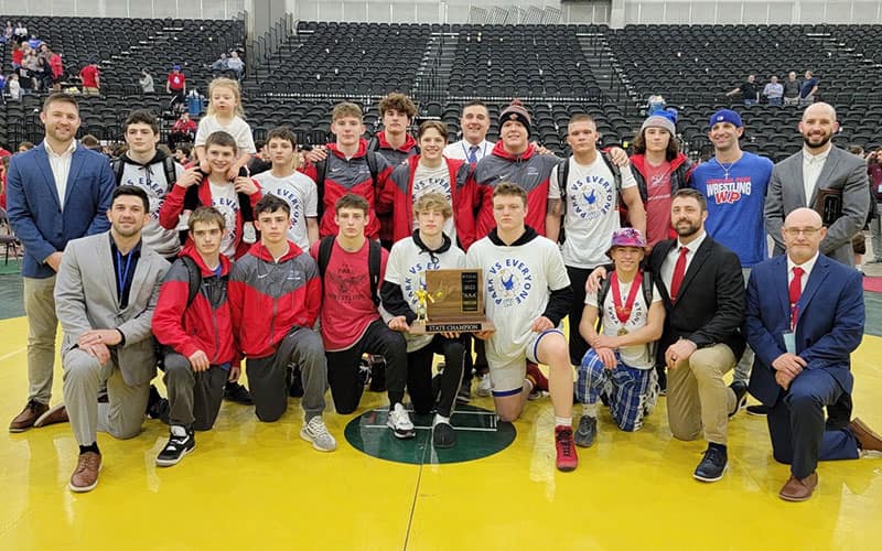 Wheeling Park boys wrestling team, 2022 West Virginia AAA state champions