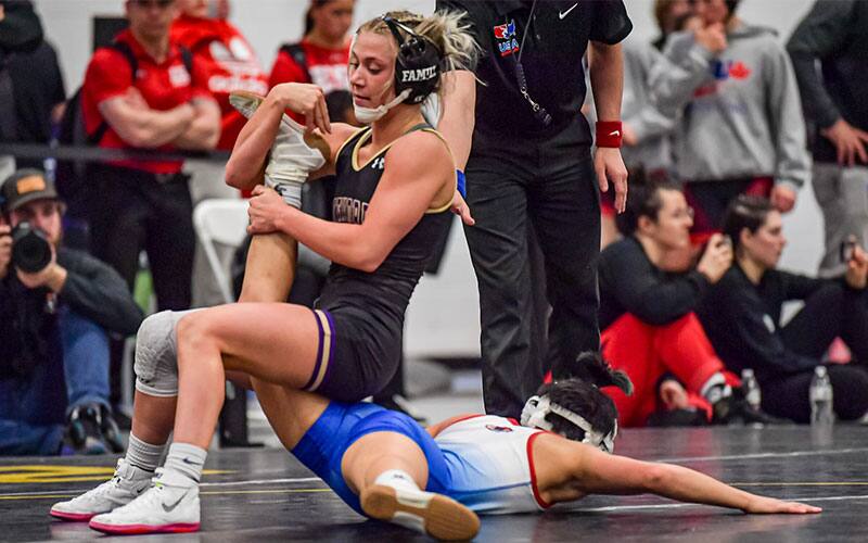 Felicity Taylor (McKendree) competing at the 2022 NCWWC Nationals