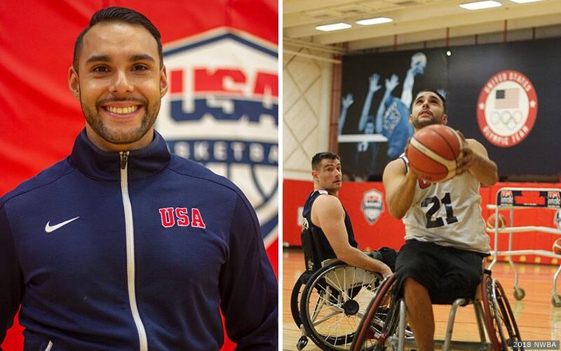 The men's wheelchair basketball team trains at the Olympic Training Center in Colorado Springs, Colorado.