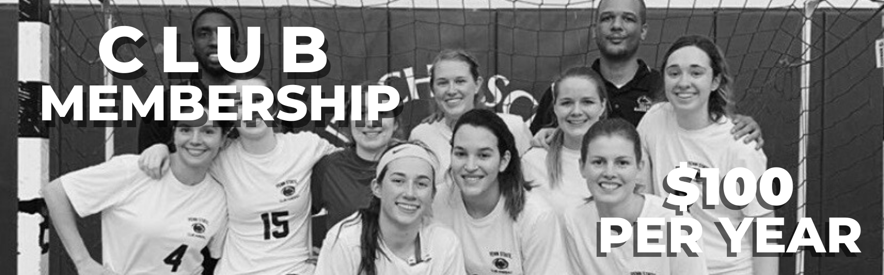 Club membership graphic and associated price