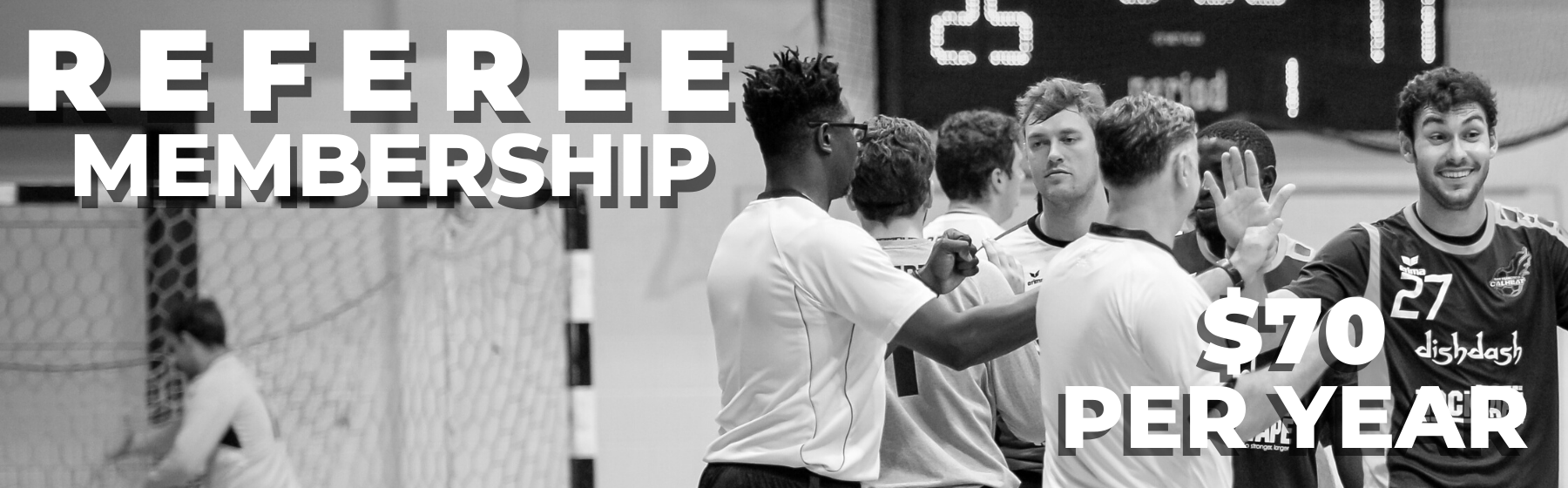 Referee membership graphic and associated price